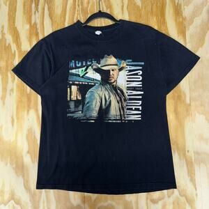 Vintage y2k jason aldean night train country tour t-shirt